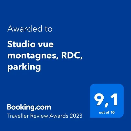 شقة Studio Vue Montagnes, Rdc, Piscine L'ete, Parking كوتيريه